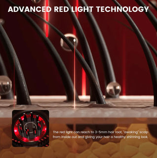 Glokore Red Light Therapy Scalp Massager