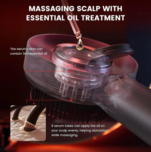 Glokore Red Light Therapy Scalp Massager